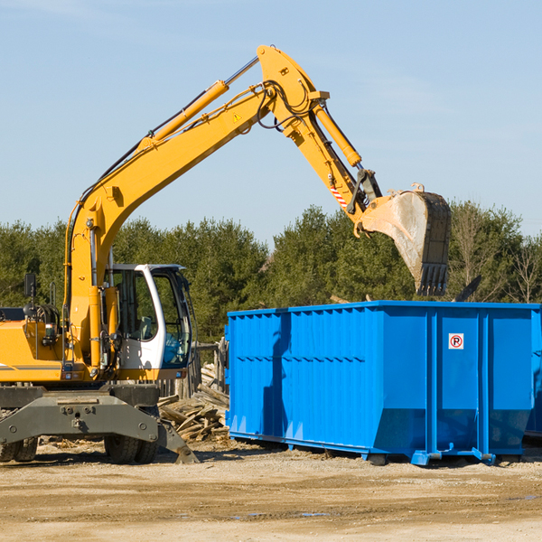 what are the rental fees for a residential dumpster in Eva Tennessee